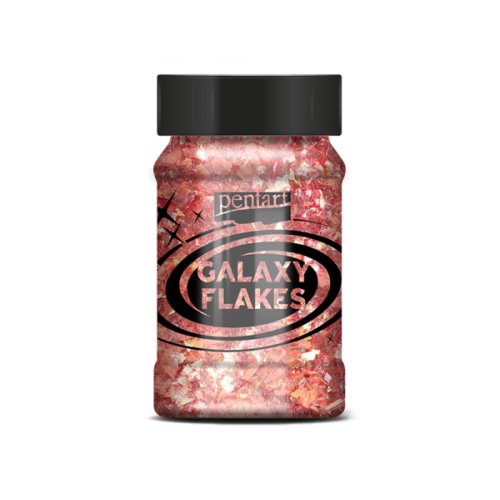 Galaxy vločky PENTART 15 g IDA ČERVENO ZLATÁ