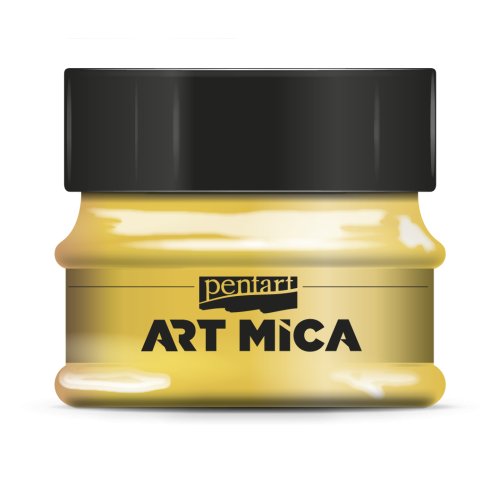 Minerální prášek ART MICA PENTART 9 g TŘPYTIVÁ ZLATÁ