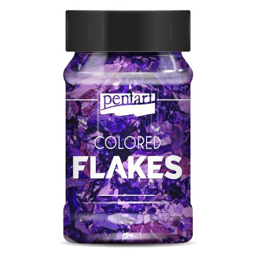Barevné fóliové vločky PENTART 100 ml TMAVÁ PURPUROVÁ