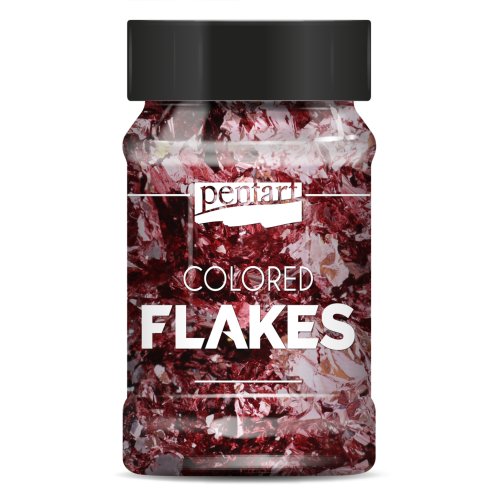 Barevné fóliové vločky PENTART 100 ml RŮŽOVÁ