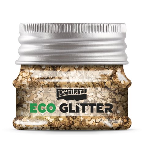 Eko Glitter PENTART 15 g KONFETY RŮŽOVO ZLATÁ
