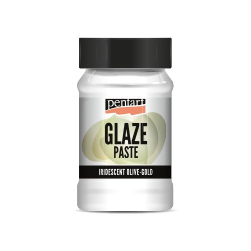 Glazovací pasta PENTART 100 ml DUHOVÁ OLIVOVÁ ZLATÁ