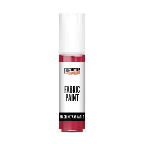 Barva na světlý a tmavý textil PENTART 20 ml ČERVENÁ