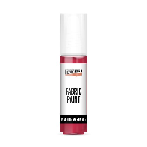 Barva na světlý a tmavý textil PENTART 20 ml KARMÍNOVÁ