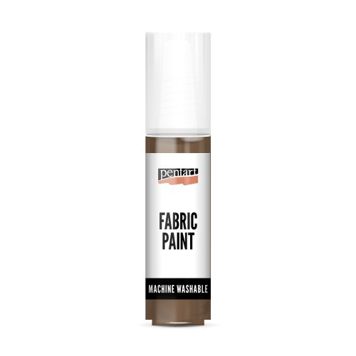 Barva na světlý a tmavý textil PENTART 20 ml HNĚDÁ