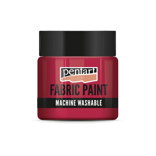 Barva na světlý a tmavý textil PENTART 50 ml KARMÍNOVÁ