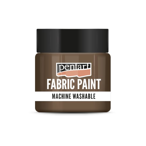 Barva na světlý a tmavý textil PENTART 50 ml HNĚDÁ