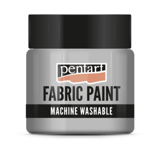Barva na světlý a tmavý textil metalická PENTART 50 ml STŘÍBRNÁ