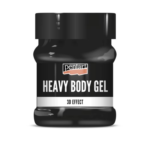 Heavy body gel lesk PENTART 230 ml ČERNÁ
