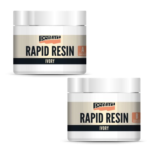 Rychle tuhnoucí pryskyřice Rapid Resin PENTART 80 ml SLONOVINOVÁ