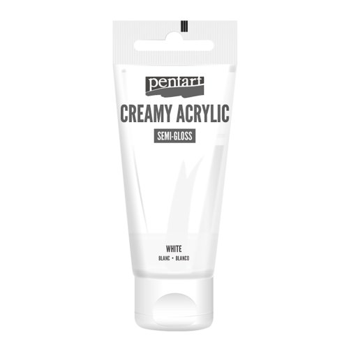 Krémová akrylová barva pololesklá PENTART 60 ml