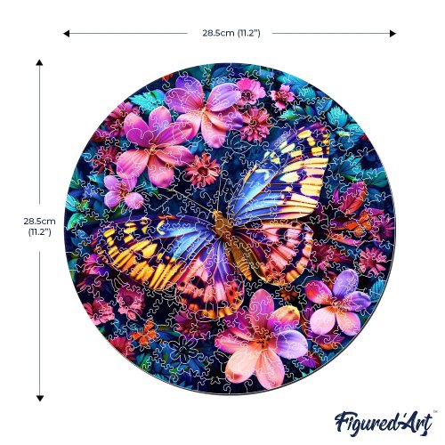 Dřevěné puzzle 2D sada - MOTÝL S KVĚTINAMI - HNWP894_07.jpg