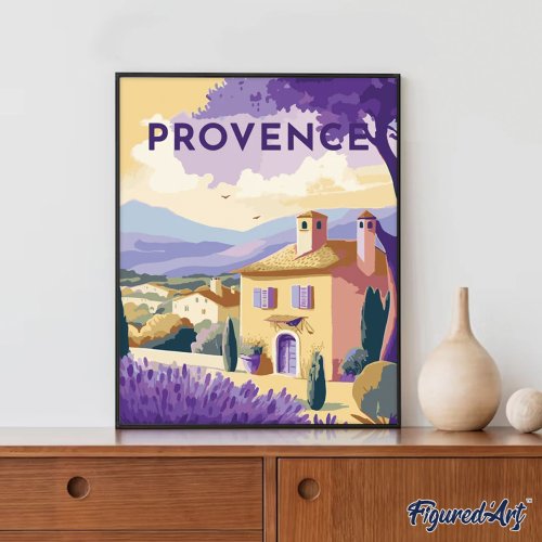 Malování podle čísel - VINTAGE PROVENCE na rámu 40 x 50 cm