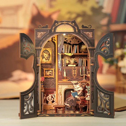 Book Nook sada - Knihovna hraběte Kocoura