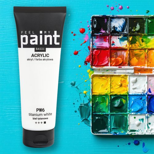 Akrylová barva FeelMyPaint - certifikace o bezpečnosti hraček - vzorek