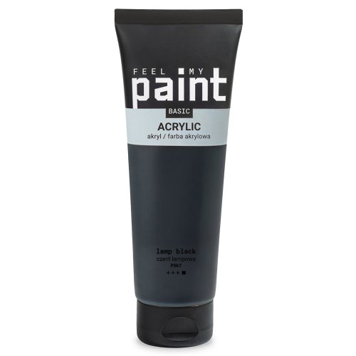 Akrylová barva FeelMyPaint 120 ml LAMP ČERNÁ - certifikace o bezpečnosti dětských hraček