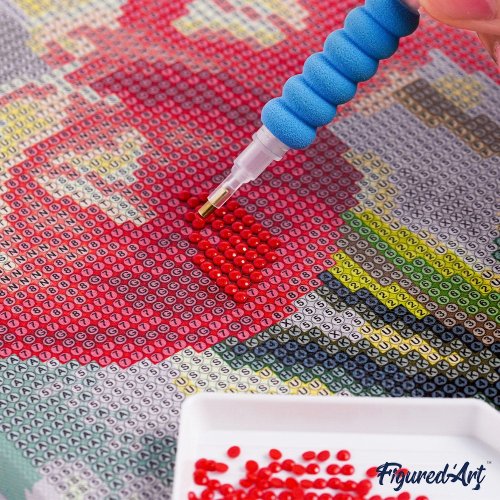 Mini malování podle čísel - SAMURAJ PŘI ZÁPADU SLUNCE 25 x 25 cm  na rámu - DP-SFA308-Y_6.jpg
