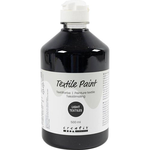 Barva na textil CREATIV 500 ml ČERNÁ