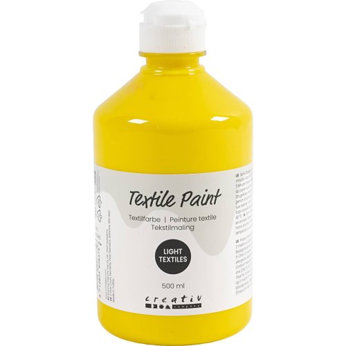 Barva na textil CREATIV 500 ml PRIMÁRNÍ ŽLUTÁ