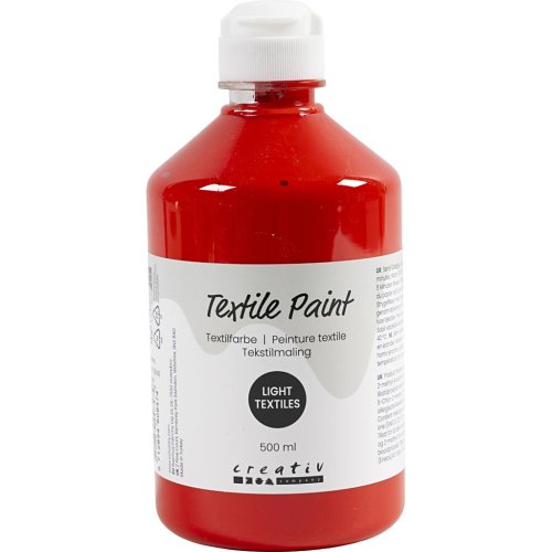 Barva na textil CREATIV 500 ml ČERVENÁ