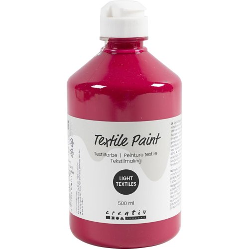 Barva na textil CREATIV 500 ml PRIMÁRNÍ ČERVENÁ