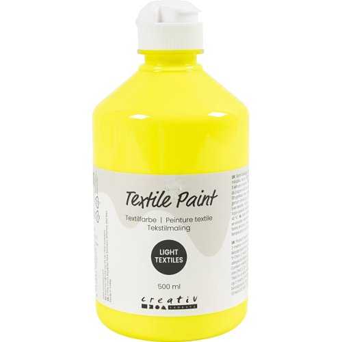 Barva na textil CREATIV 500 ml NEONOVÁ ŽLUTÁ