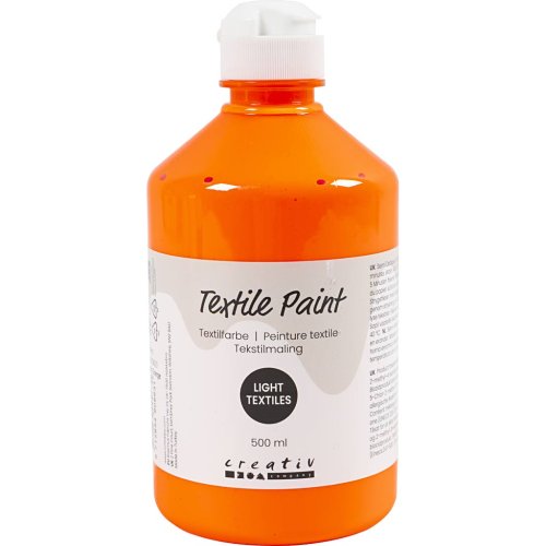 Barva na textil CREATIV 500 ml NEONOVÁ ORANŽOVÁ