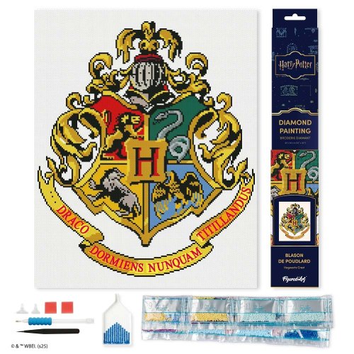Diamantové malování - HARRY POTTER - BRADAVICKÝ ERB 40 x 50 cm bez rámu