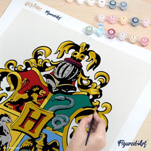 Malování podle čísel - HARRY POTTER - BRADAVICKÝ ERB 40 x 50 cm bez rámu - WB00015_3.jpg