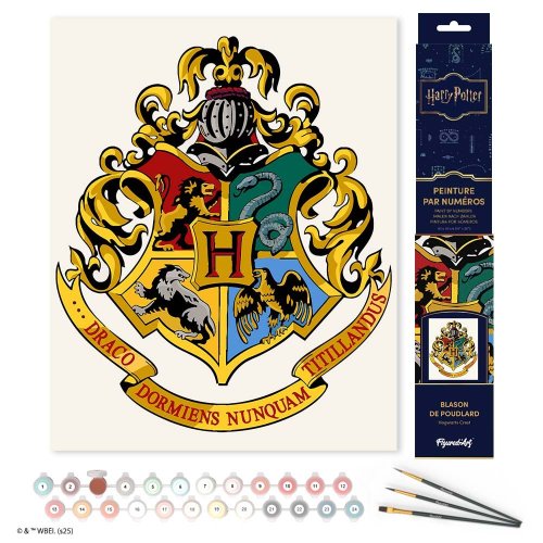 Malování podle čísel - HARRY POTTER - BRADAVICKÝ ERB 40 x 50 cm bez rámu
