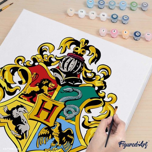 Malování podle čísel - HARRY POTTER - BRADAVICKÝ ERB 40 x 50 cm na rámu - WB00015-Y_3.jpg