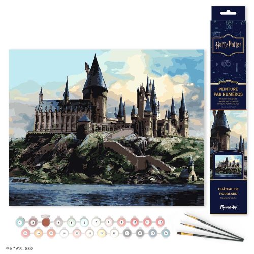 Malování podle čísel - HARRY POTTER - BRADAVICKÝ HRAD 40 x 50 cm bez rámu