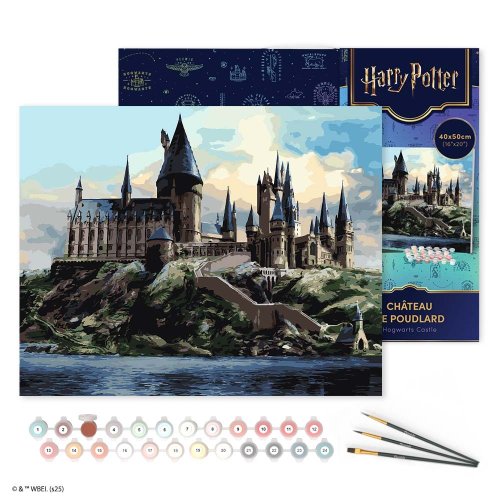 Malování podle čísel - HARRY POTTER - BRADAVICKÝ HRAD 40 x 50 cm na rámu