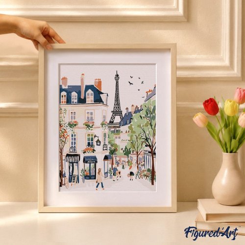 Malování podle čísel - AKVAREL PAŘÍŽSKÁ ULICE 24.5 x 32.5 cm - GFA001_7.jpg