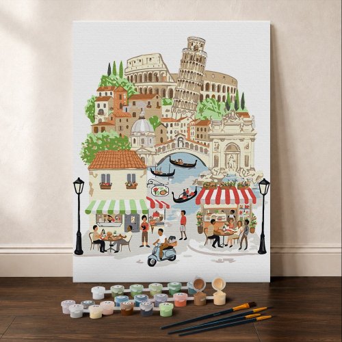 Malování podle čísel - ITALSKÁ DOLCE VITA 24.5 x 32.5 cm - GFA002_2.jpg
