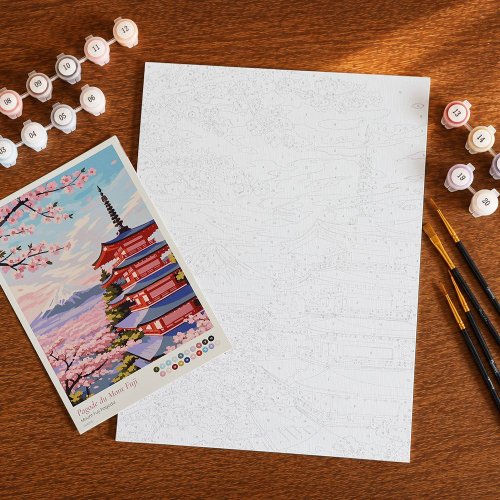Malování podle čísel - PAGODA U FUDŽI 24.5 x 32.5 cm - GFA006_4.jpg