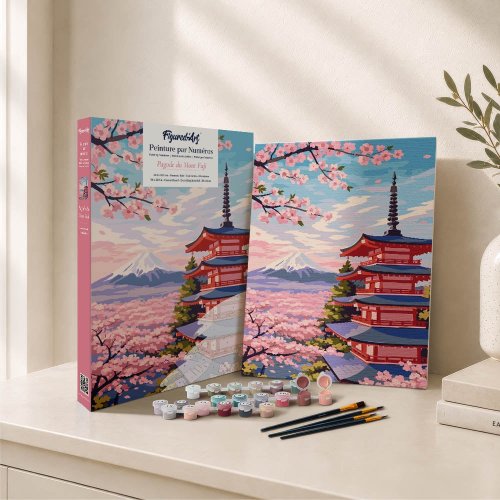 Malování podle čísel - PAGODA U FUDŽI 24.5 x 32.5 cm - GFA006_8.jpg