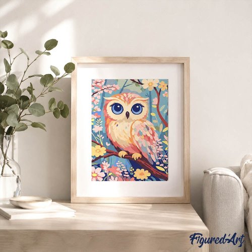 Malování podle čísel - MILÁ SOVA 24.5 x 32.5 cm
