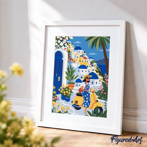 Malování podle čísel - VÝLET NA SANTORINI 24.5 x 32.5 cm - GFA019_7.jpg