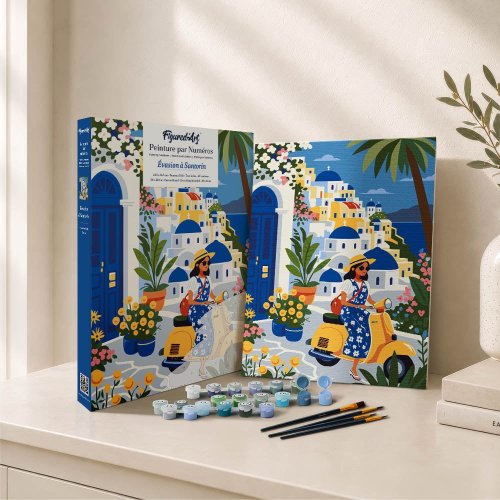 Malování podle čísel - VÝLET NA SANTORINI 24.5 x 32.5 cm - GFA019_8.jpg