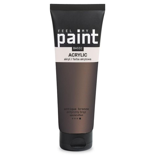 Akrylová barva FeelMyPaint 120 ml BRONZOVÁ - certifikace o bezpečnosti dětských hraček