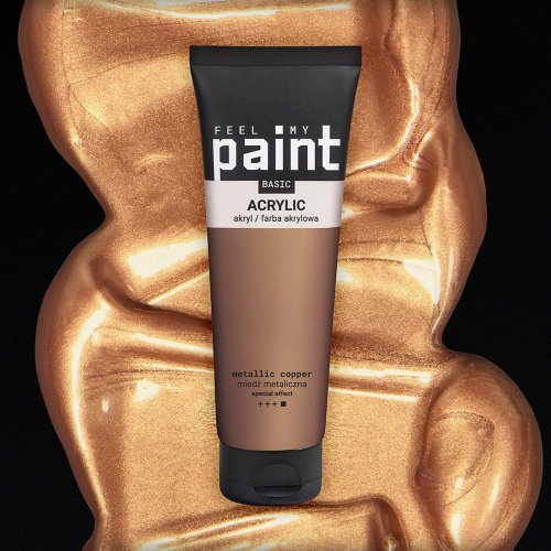 Akrylová barva FeelMyPaint 120 ml MĚDĚNÁ - certifikace o bezpečnosti dětských hraček - FMP33_2026_barva.jpg