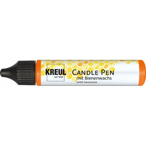 CANDLE PEN KREUL voskové pero pro malování svíček ORANŽOVÁ