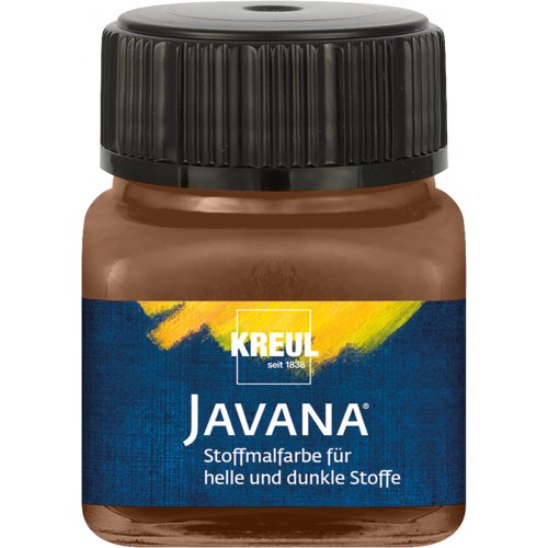Barva na světlý a tmavý textil JAVANA 20 ml HNĚDÁ