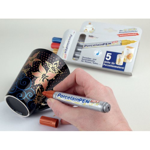Fix na sklo a porcelán KREUL METALLIC medium PERLEŤOVÁ - 162_PorcelainPEN metallic_image2.jpg