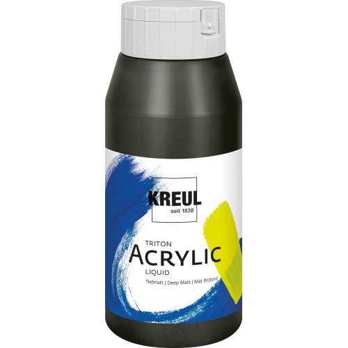 Akrylová barva TRITON KREUL SOLO GOYA 750 ml ČERNÁ
