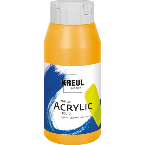 Akrylová barva TRITON KREUL SOLO GOYA 750 ml KUKUŘICE ŽLUTÁ