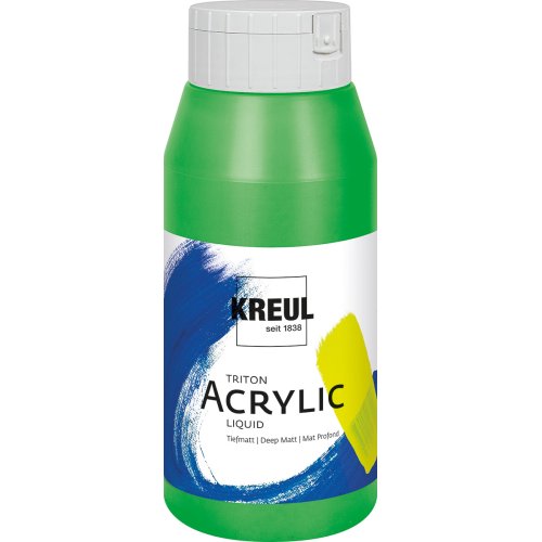 Akrylová barva TRITON KREUL SOLO GOYA 750 ml ŽLUTAVĚ ZELENÁ