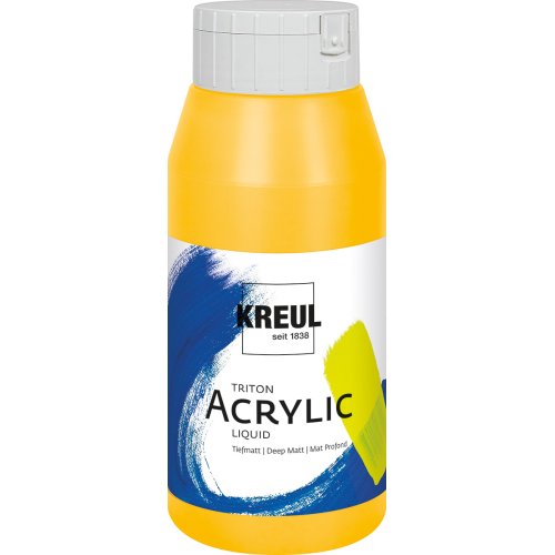Akrylová barva TRITON KREUL SOLO GOYA 750 ml KADMIUM ŽLUTÁ
