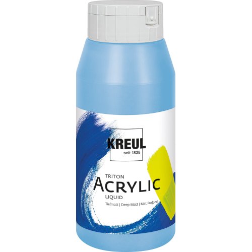 Akrylová barva TRITON KREUL SOLO GOYA 750 ml SVĚTLÁ MODRÁ